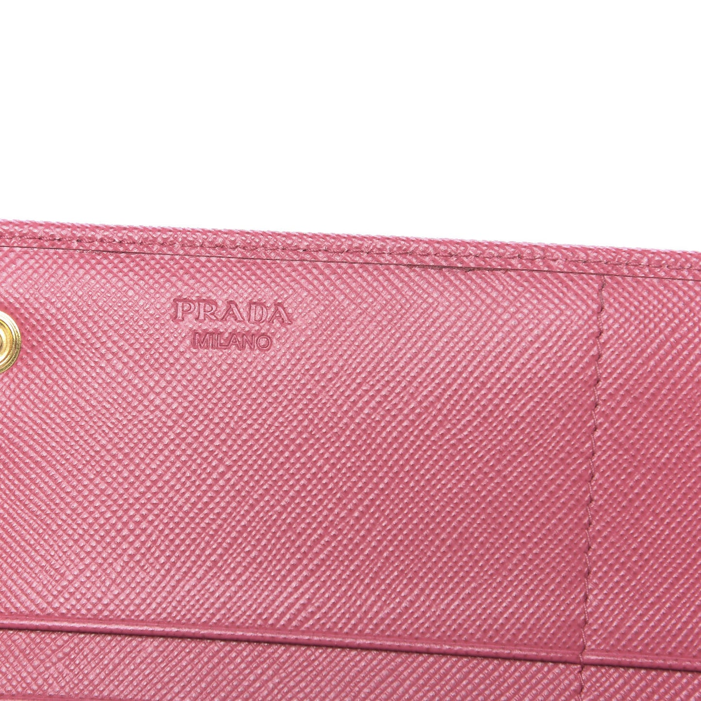 Saffiano Metal Continental Flap Wallet Peonia