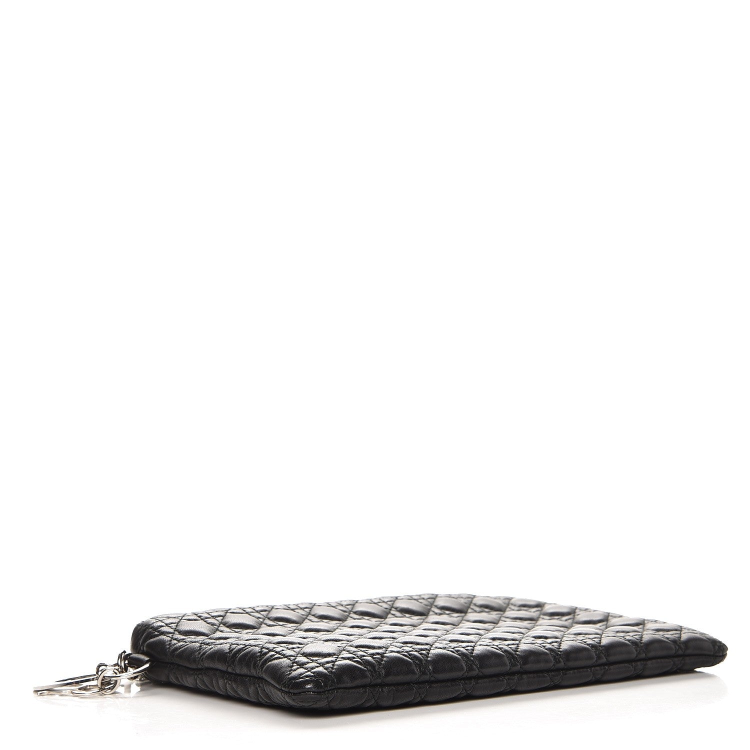 Christian Dior Lambskin Cannage Panarea Pouch Black 4 of 7