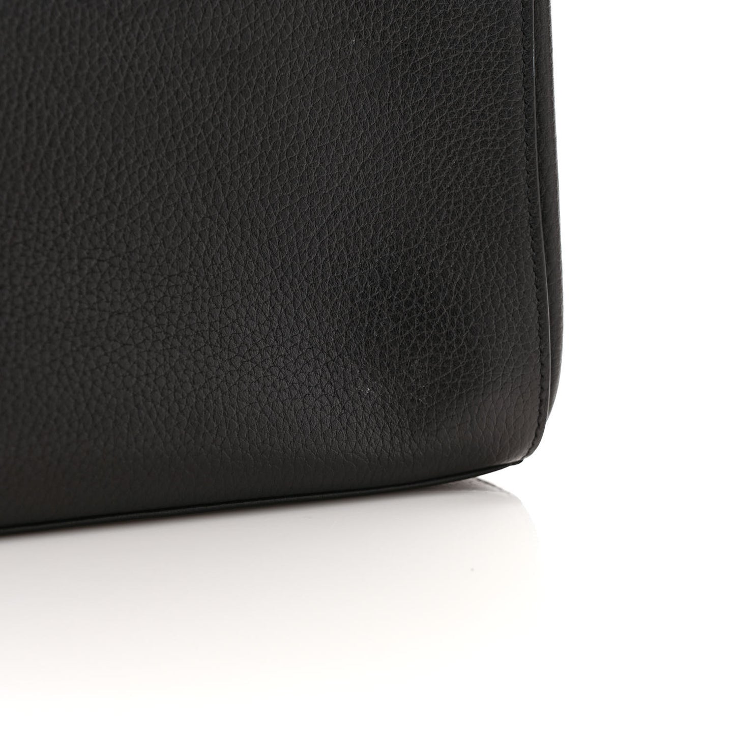 Grained Calfskin Large Neo Executive Cosmetic Case Black