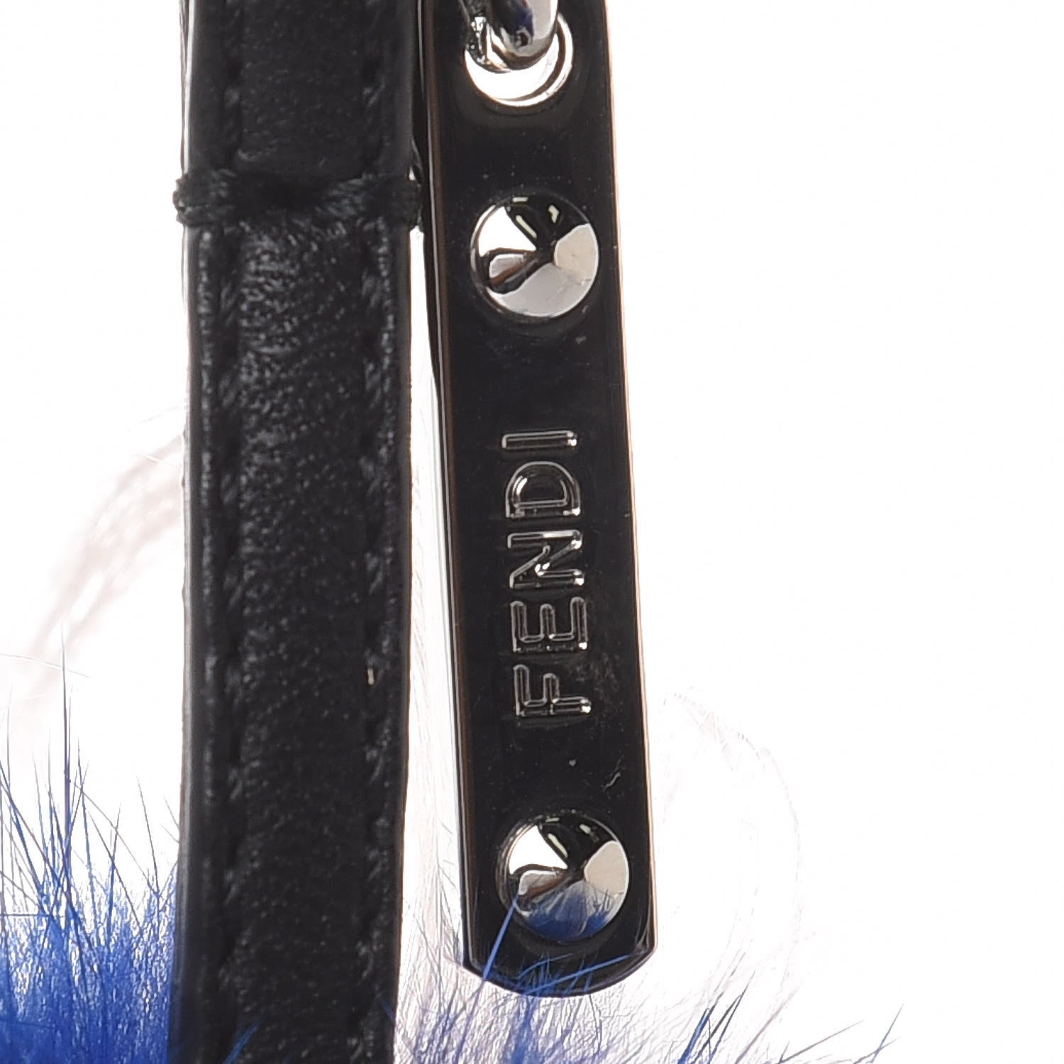 Fendi Fox Fur Monster Flowery Mini Bag Bug Charm Blue Multicolor 3 of 5
