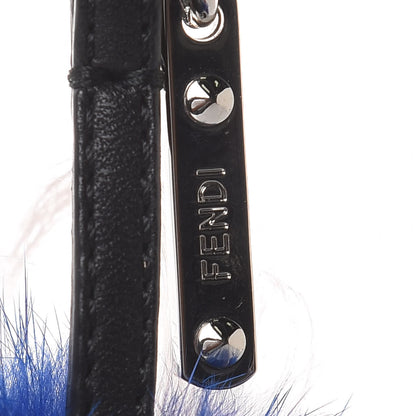 Fendi Fox Fur Monster Flowery Mini Bag Bug Charm Blue Multicolor 3 of 5