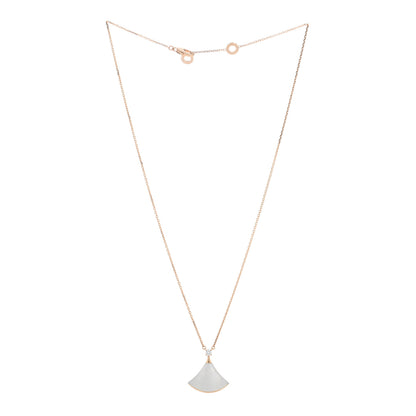 Bulgari 18K Rose Gold Diamond Mother of Pearl Divas' Dream Pendant Necklace 3 of 4
