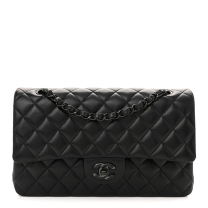 Chanel Lambskin Quilted Medium Double Flap So Black 1 of 10