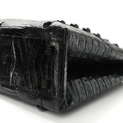 Nancy Gonzalez Crocodile Studded Tote Black 8 of 9