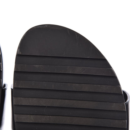 Louis Vuitton Calfskin New Wave Bom Dia Mule Sandals 39 Black 10 of 11