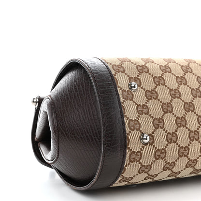 Gucci Monogram Bamboo Bullet Bag Dark Brown 9 of 12