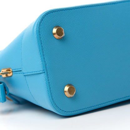 Balenciaga Signature Grained Calfskin Logo S Ville Top Handle Bag Bleu Turquoise 6 of 10