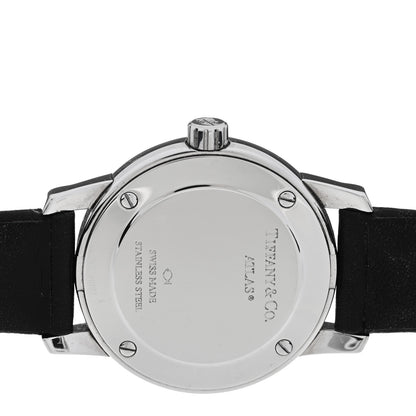 Tiffany Stainless Steel Calfskin 29mm Atlas 2-Hand Quartz Watch Black 4 of 4