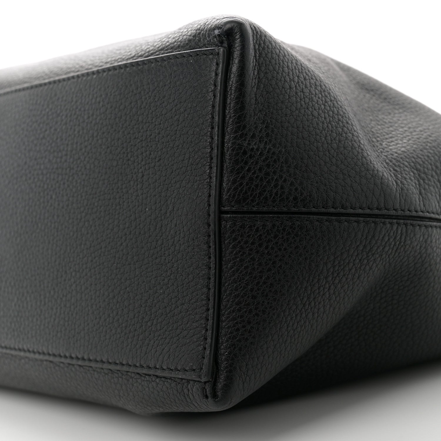 Valentino Garavani Grained Calfskin Rockstud Shoulder Tote Black 9 of 12