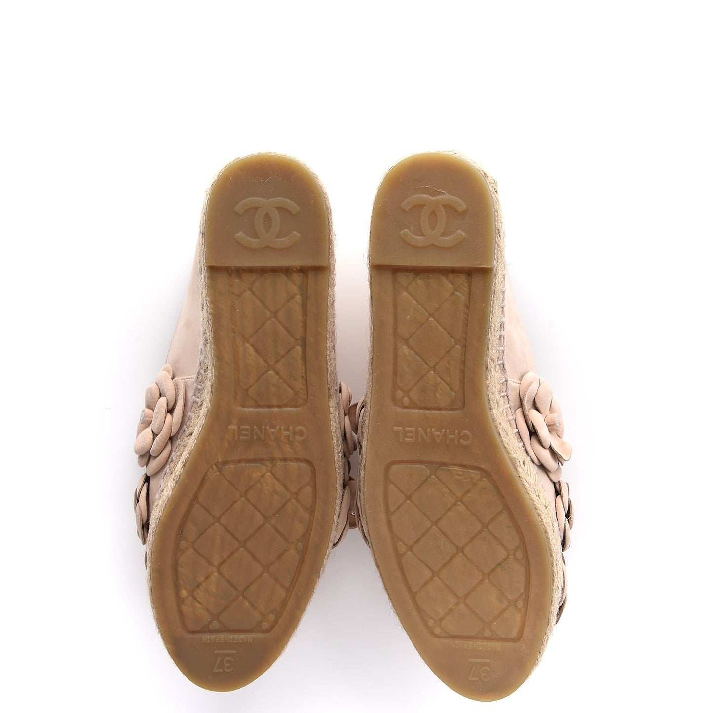 Suede Camellia CC Espadrilles 37 Pink