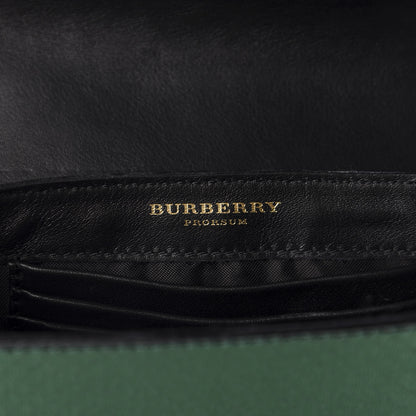 Burberry Metallic Snakeskin Mini Berkeley Crossbody Dark Green 8 of 10