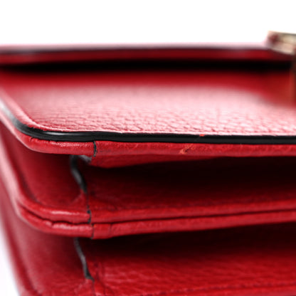 Gucci Dollar Calfskin Small Interlocking G Shoulder Bag Red 13 of 16