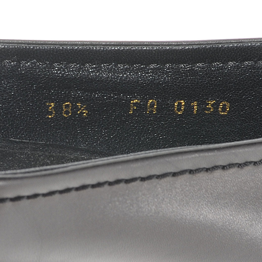 Louis Vuitton Leather Oxford Ballerina Flats Black 38.5 7 of 7