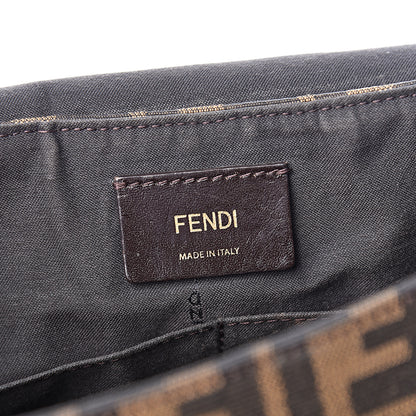 Fendi Zucca Vitello Artic Messenger Bag Tobacco Castagna 8 of 15