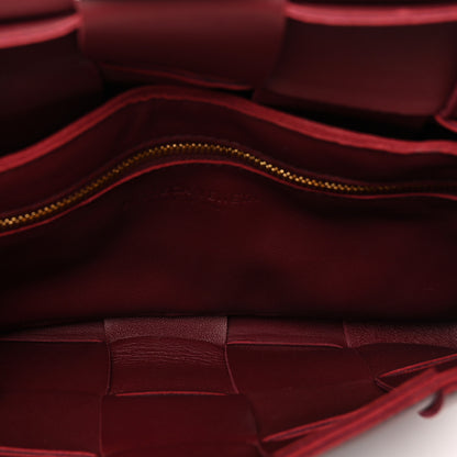 Bottega Veneta Lambskin Maxi Intrecciato Cassette Crossbody Bag Bordeaux 5 of 10