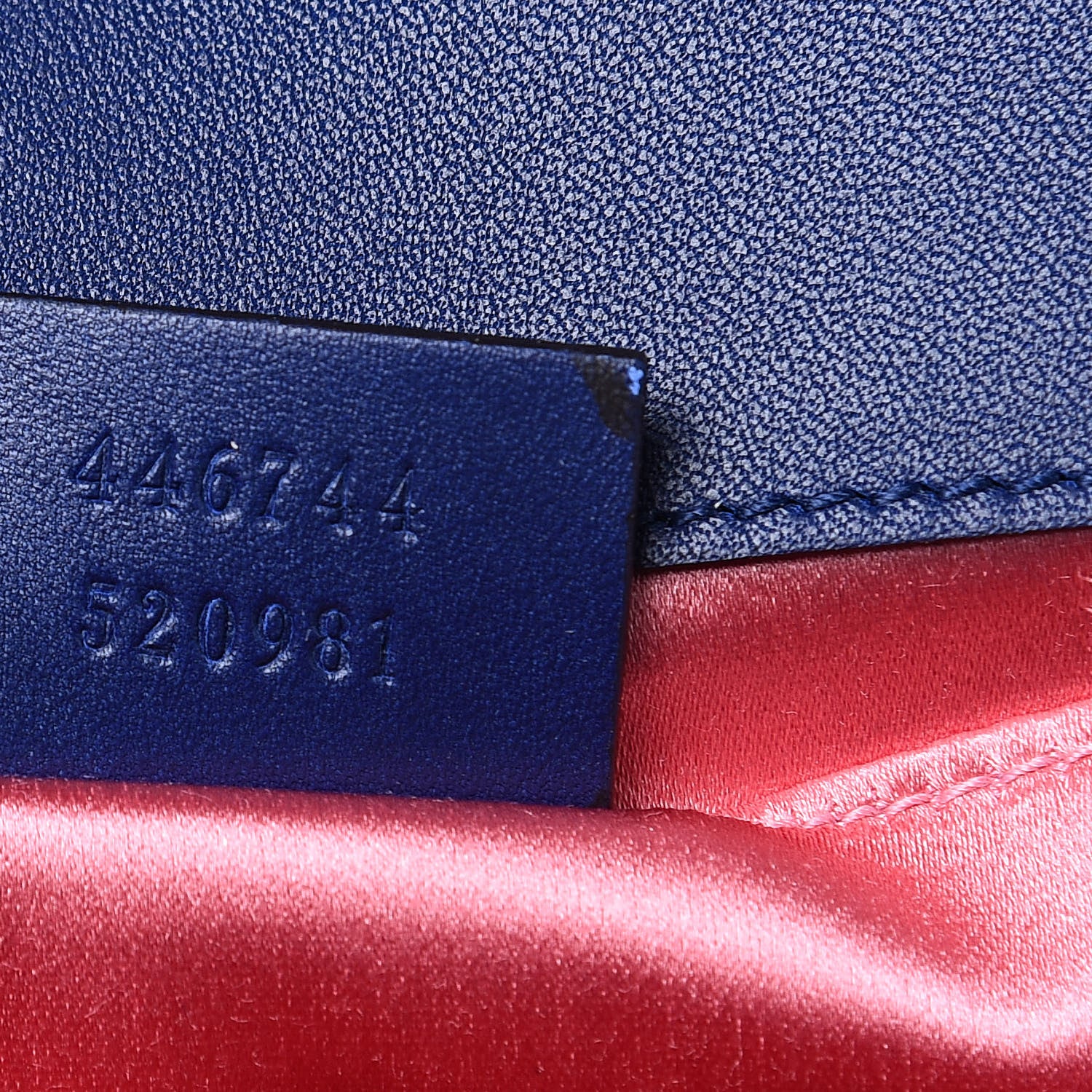 Gucci Velvet Matelasse Mini GG Marmont Shoulder Bag Cobalt Blue 7 of 9