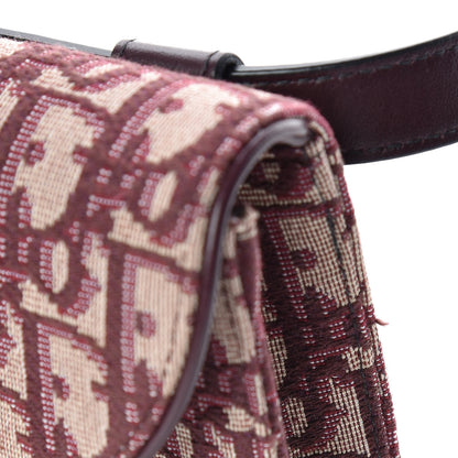 Christian Dior Oblique Saddle Belt Bag Bordeaux 9 of 10