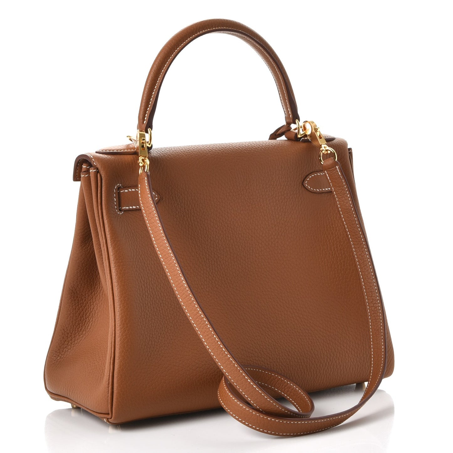 Taurillon Clemence Retourne Horseshoe Kelly 28 Gold
