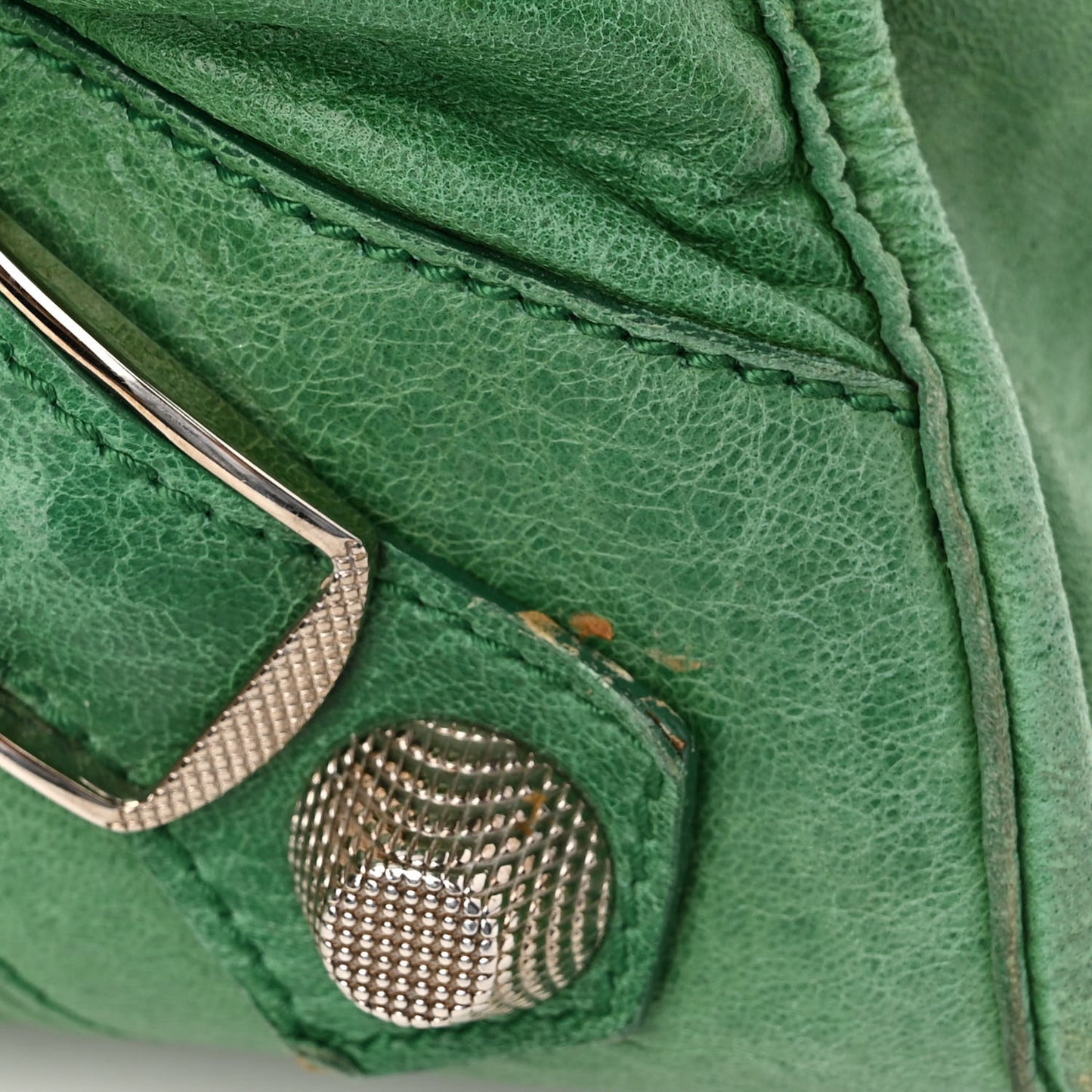Agneau Giant 21 Silver Hardware Work Vert Gazon