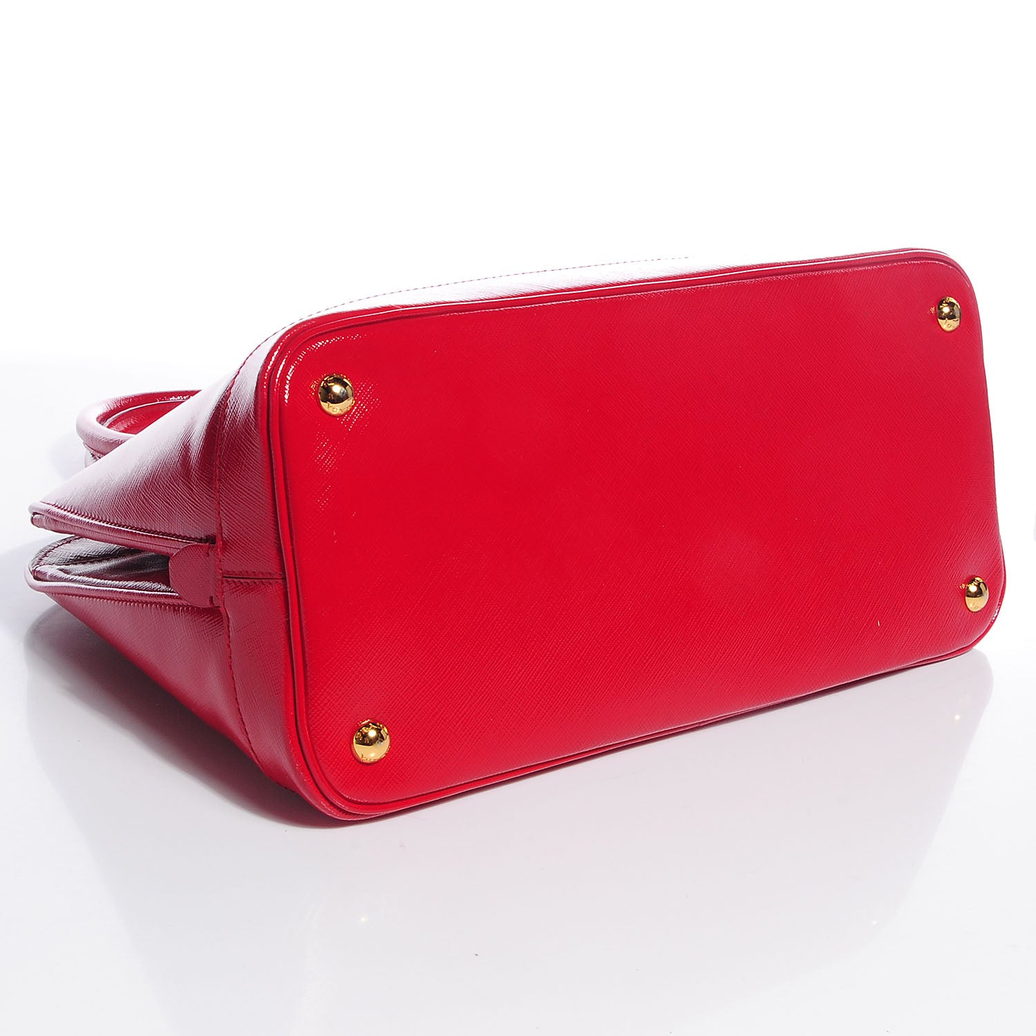 Prada Saffiano Vernice Tote Rosso 4 of 11