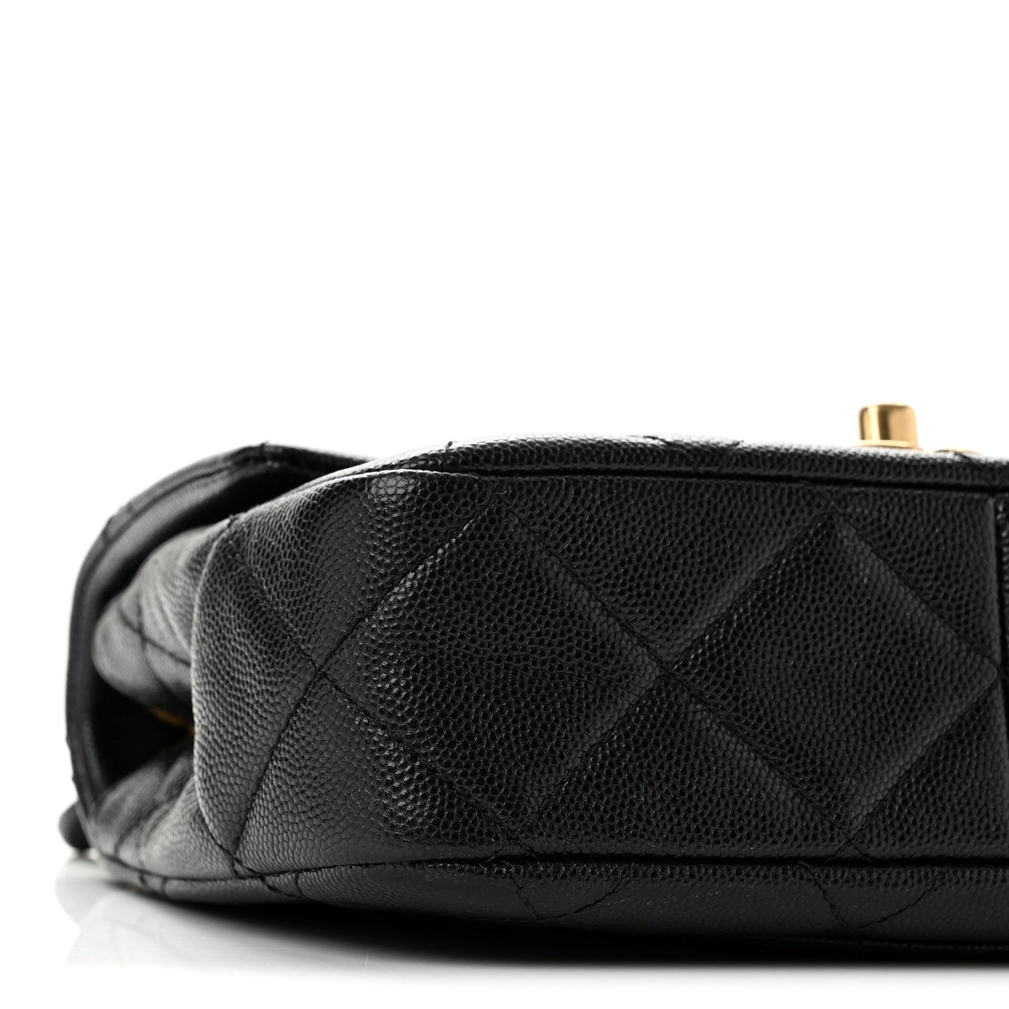 Caviar Quilted Funky Match Mini Flap Black