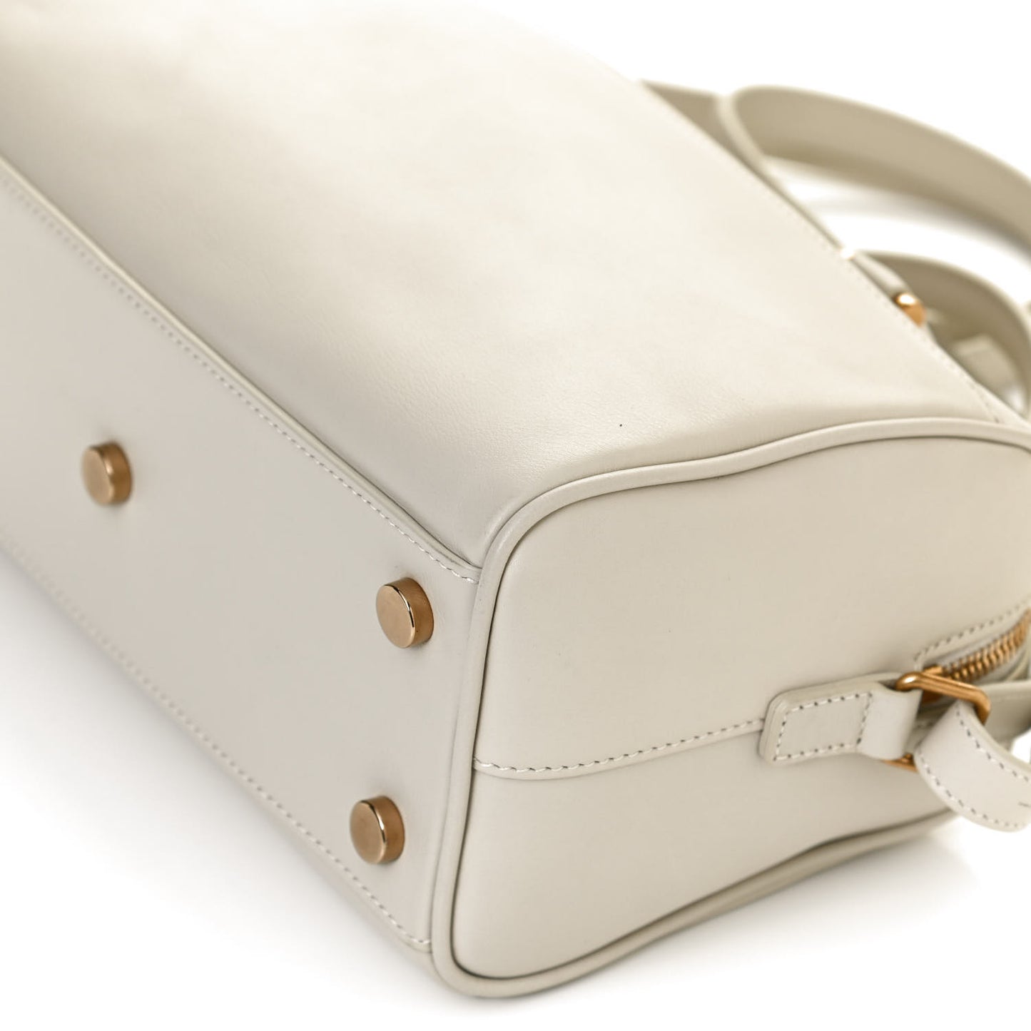 Calfskin Classic Baby Duffle Dove White