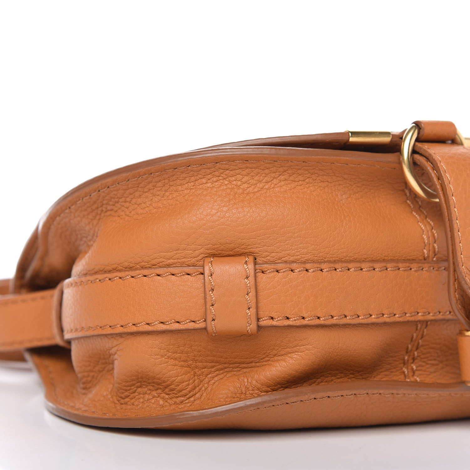 Chloe Calfskin Mini Marcie Round Crossbody Bag Light Tan 6 of 11