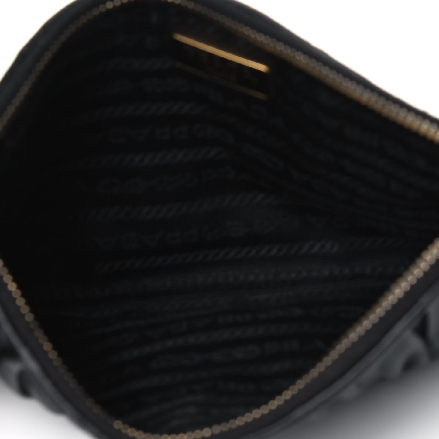 Nappa Gaufre Pouch Black