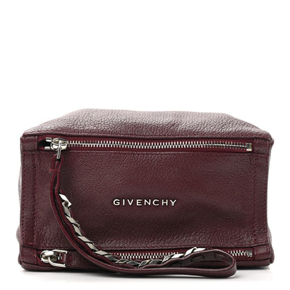 Givenchy Sugar Goatskin Pandora Wristlet Oxblood 1 of 8