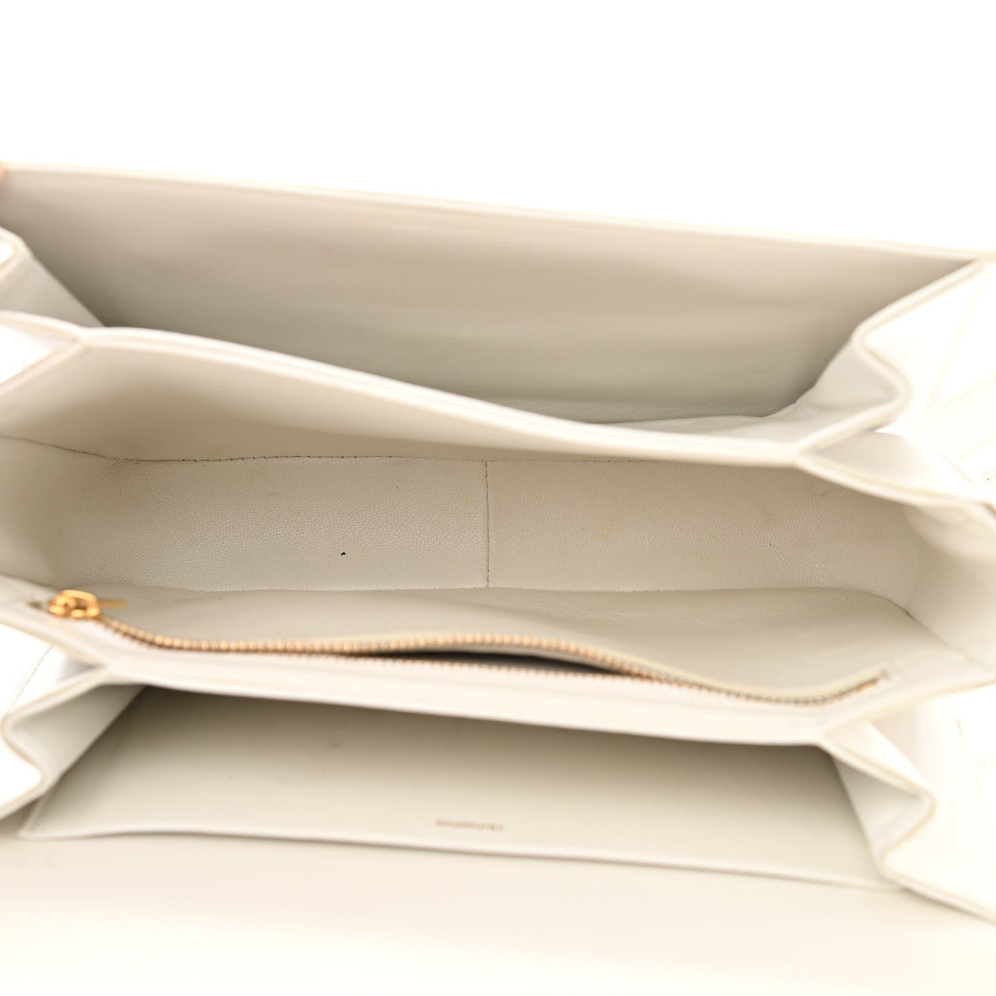 Shiny Calfskin Medium Triomphe White
