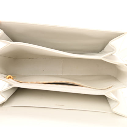 Celine Shiny Calfskin Medium Triomphe White 5 of 13
