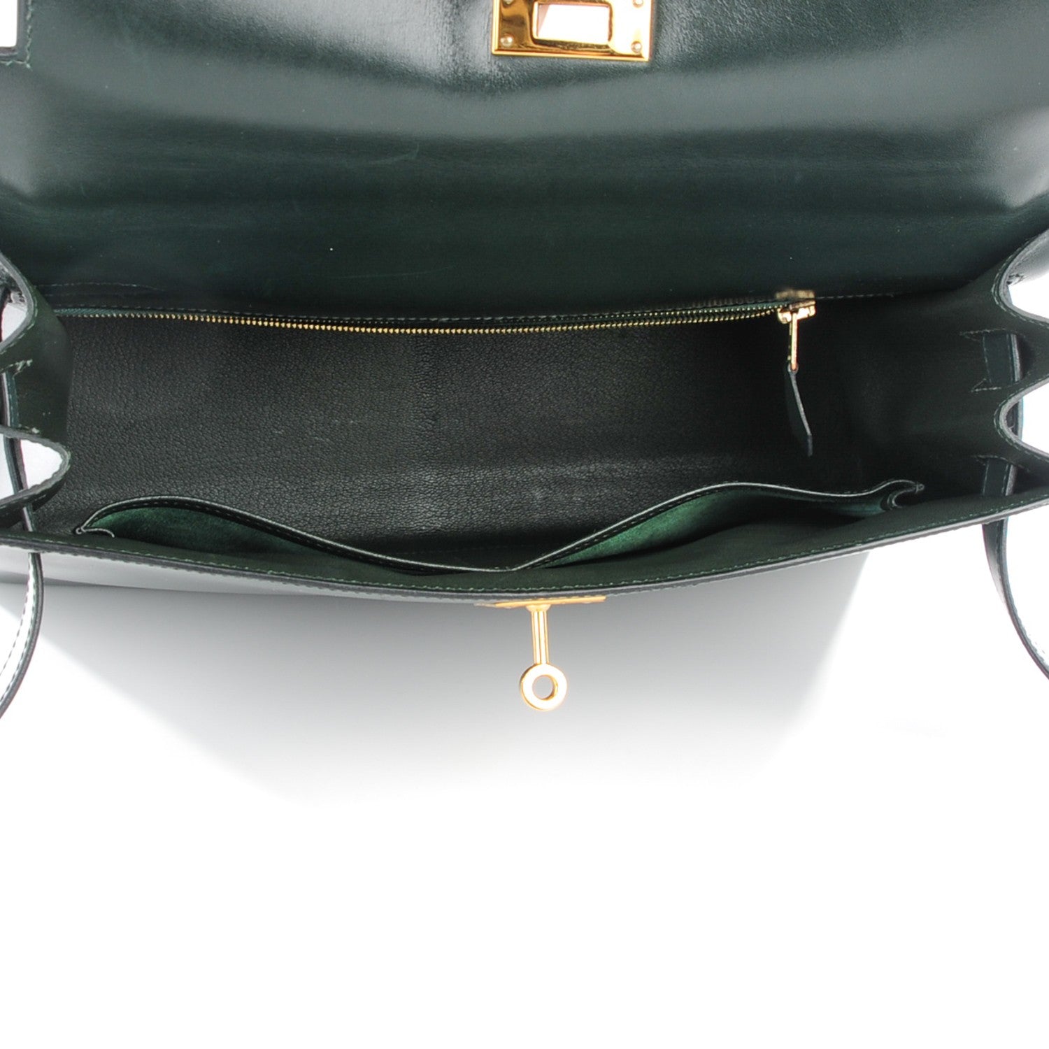 Hermes Box Kelly Sellier 32 Vert Fonce 10 of 28