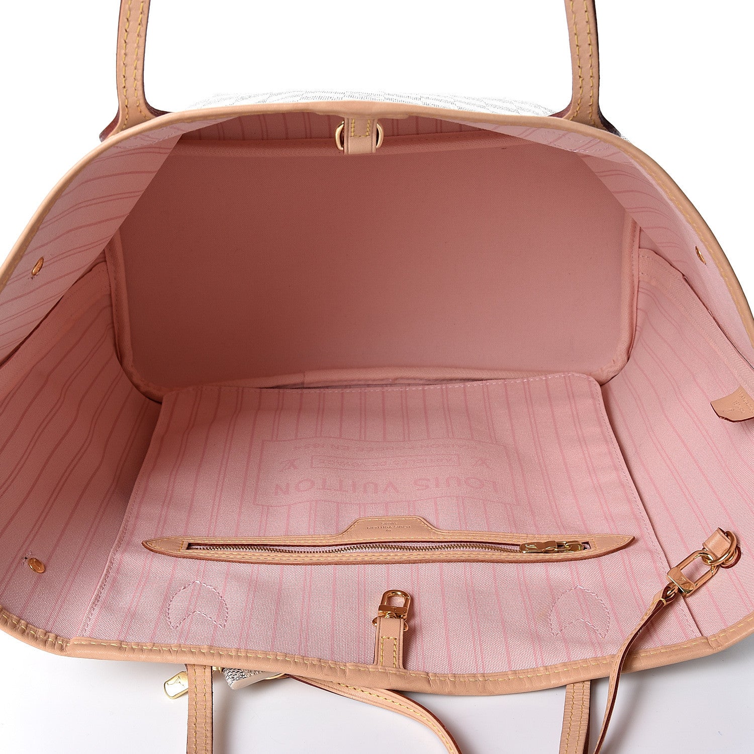 Louis Vuitton Damier Azur Neo Neverfull MM Rose Ballerine 4 of 8