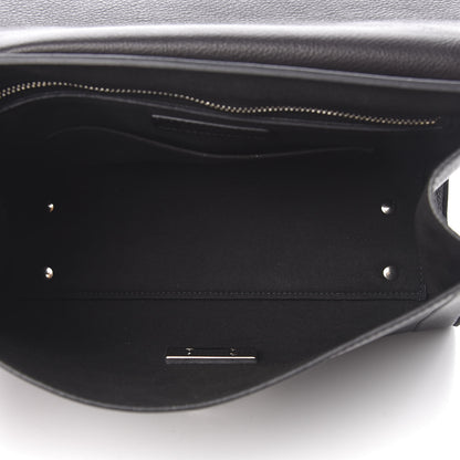 Givenchy Grained Calfskin Small Shark Lock Satchel Black 6 of 12
