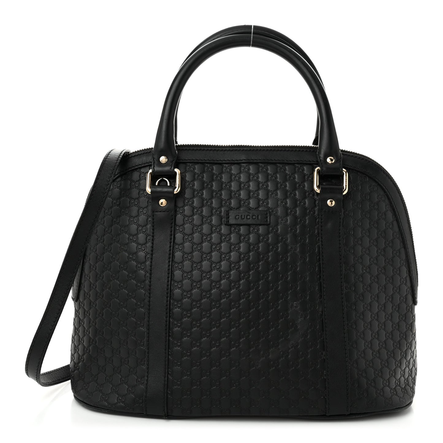 Microguccissima Medium Dome Bag Black