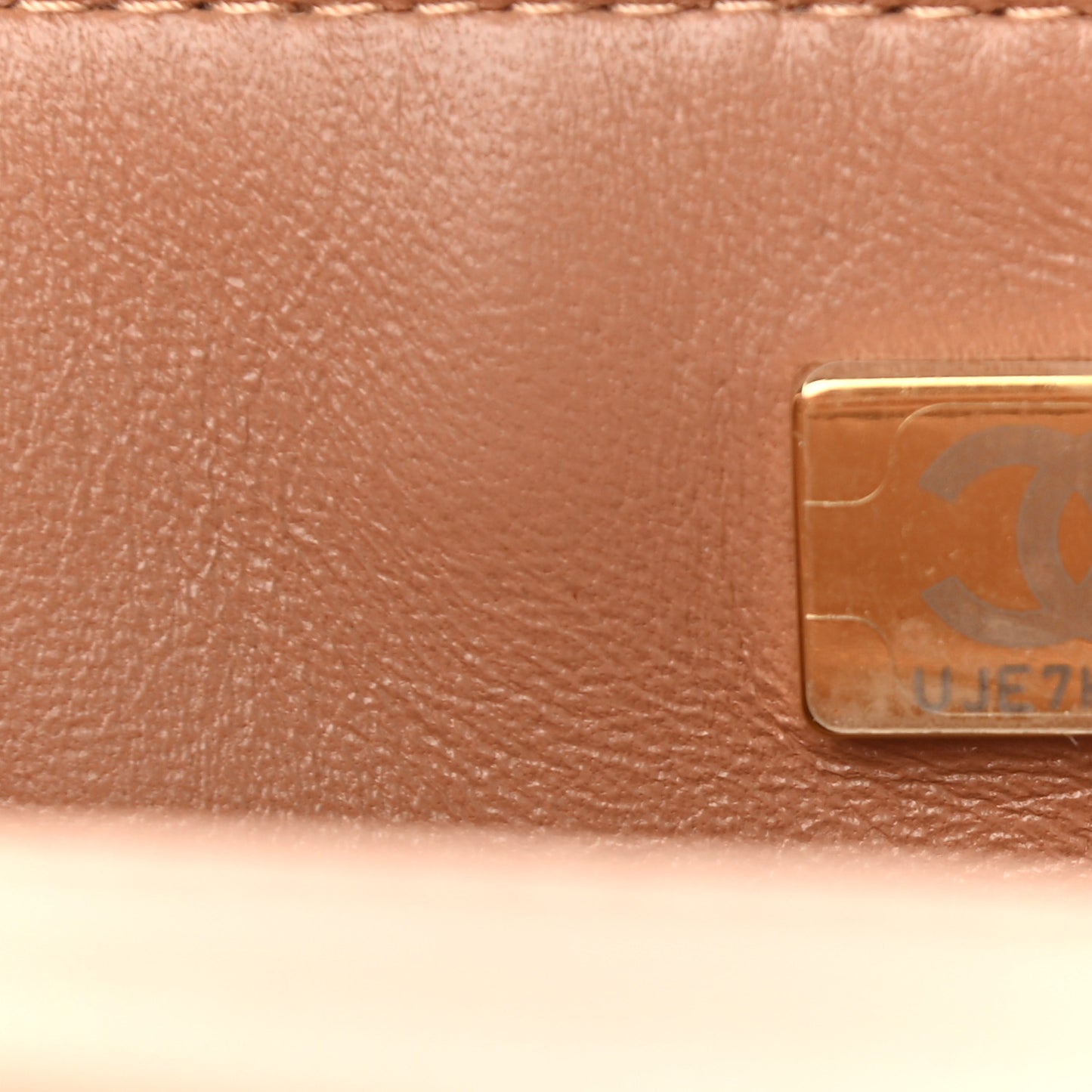 Lambskin Quilted Mini Rectangular Flap Brown