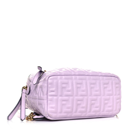 Fendi Nappa FF 1974 Embossed Mini Backpack Anemone 3 of 9