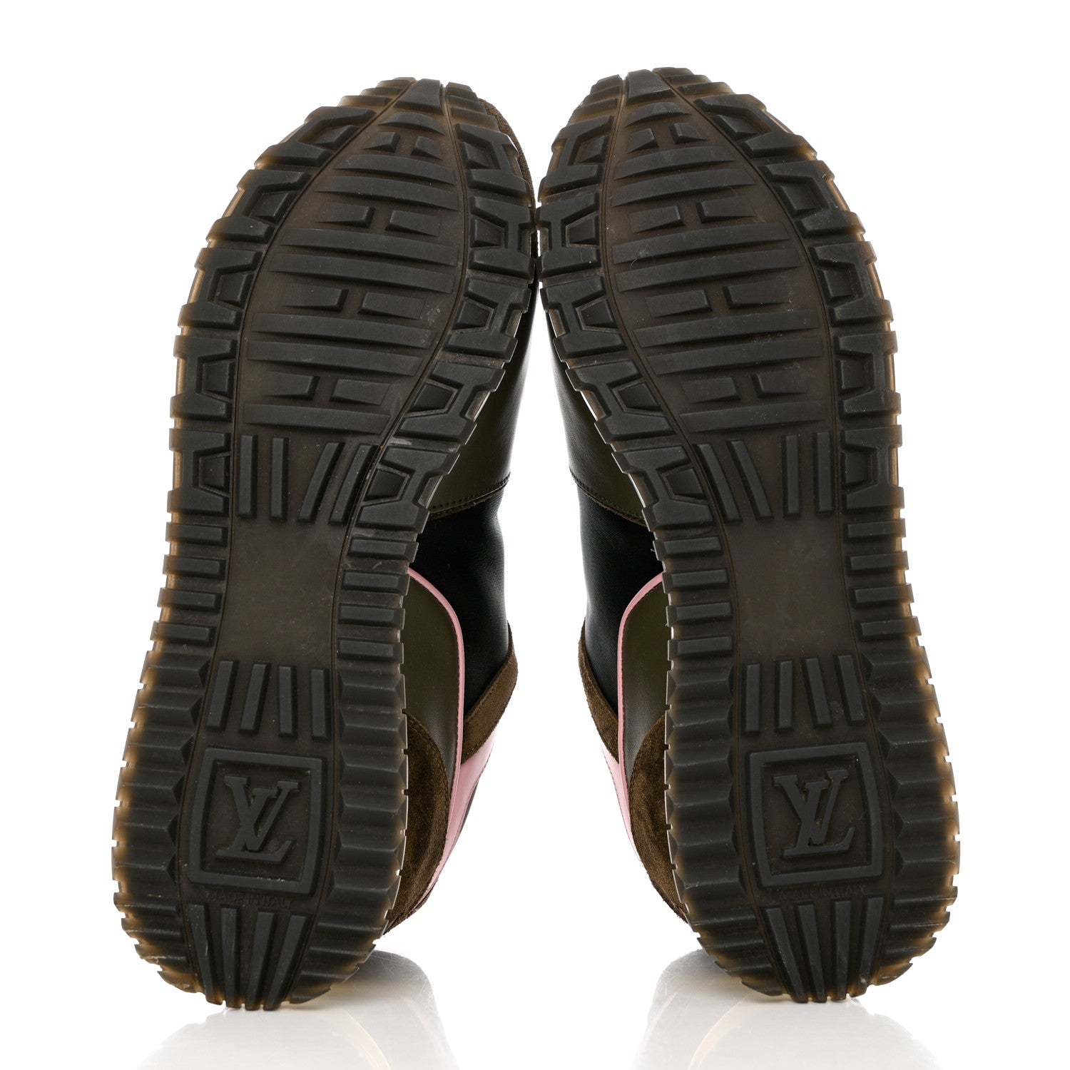 Louis Vuitton Suede Monogram Run Away Sneakers 40 Khaki Multicolor 5 of 11