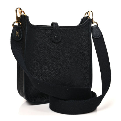 Hermes Taurillon Clemence Evelyne TPM Black 3 of 11