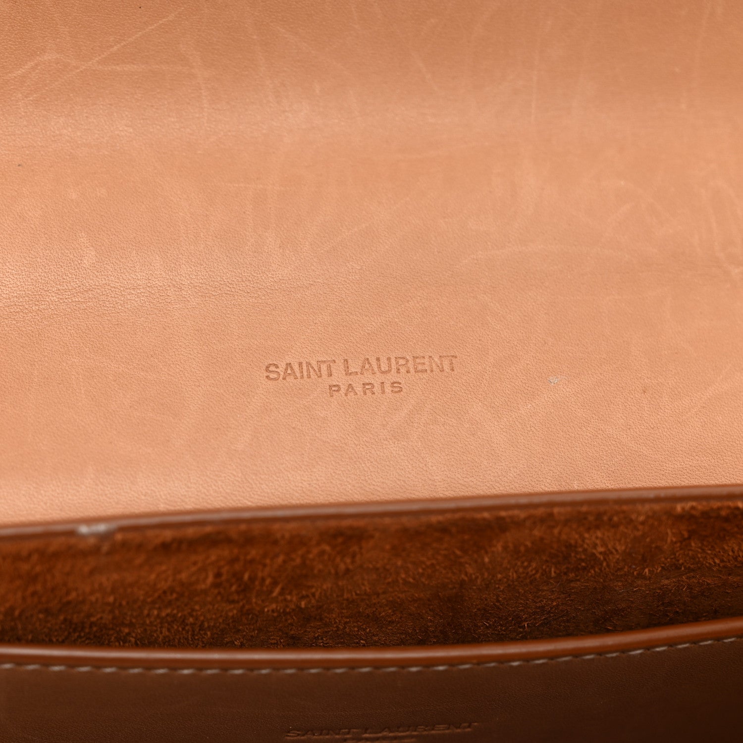 Saint Laurent Smooth Vintage Calfskin Monogram Medium Kaia Satchel Gold 8 of 13