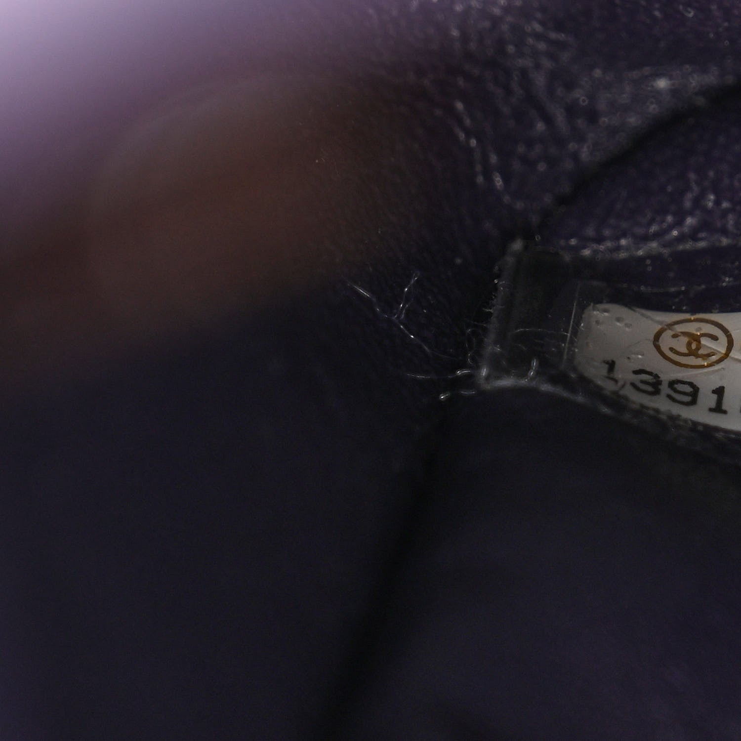 Chanel Patent Quilted Jumbo Single Flap Dark Purple 6 of 10