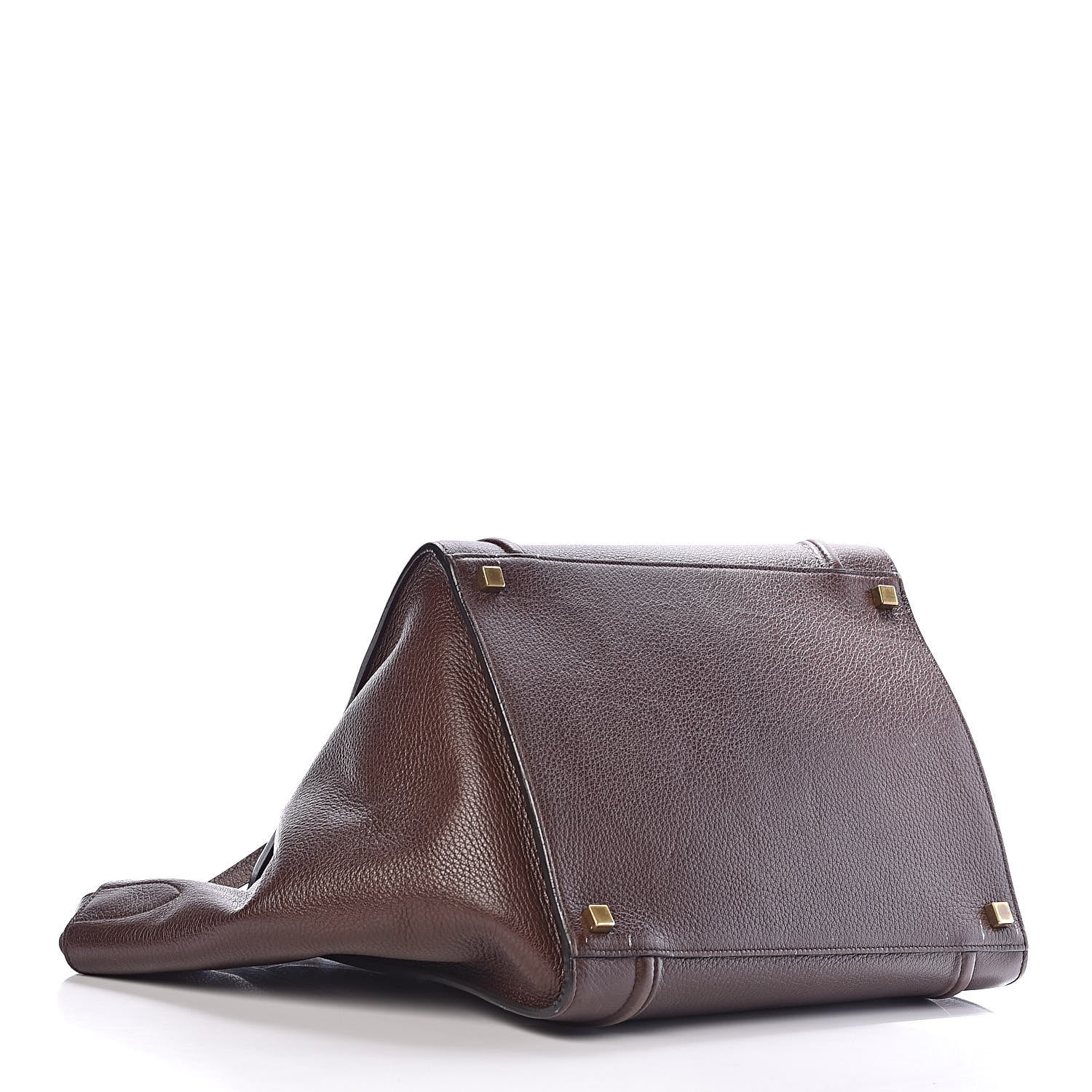 Celine Shiny Grained Calfskin Medium Phantom Luggage Brown 4 of 21