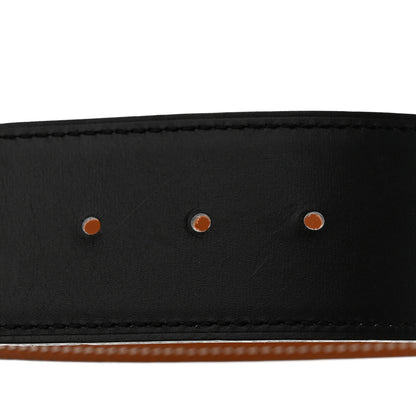 Hermes Box Epsom 32mm H Belt 95 38 Black Gold 9 of 10
