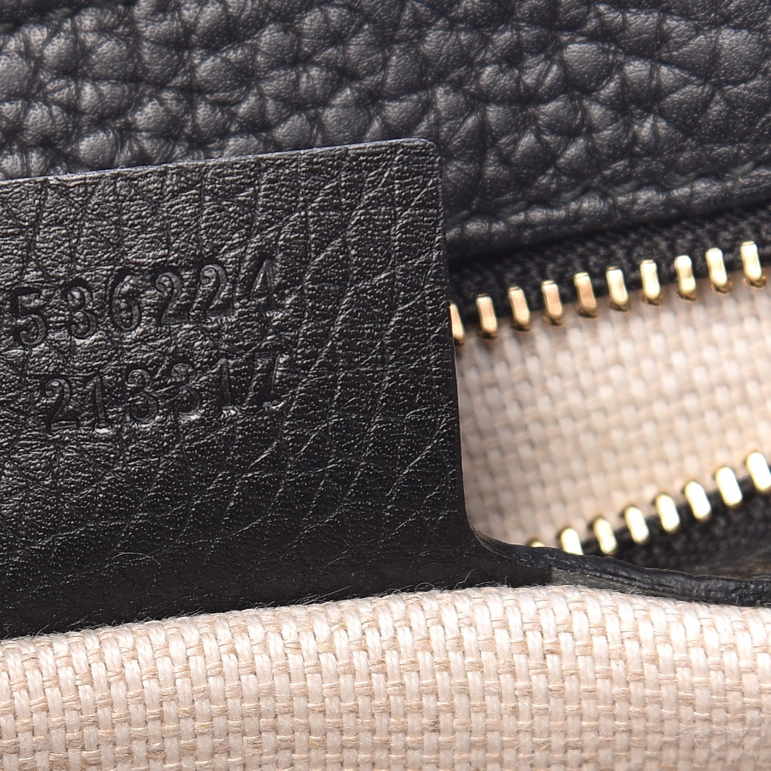 Gucci Pebbled Calfskin Medium Soho Flap Crossbody Black 9 of 11