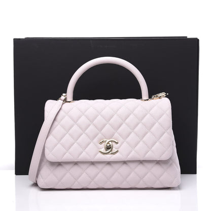 Chanel Caviar Quilted Small Coco Handle Flap Lilas Lilac 10 of 10
