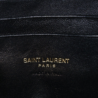 Saint Laurent Grain De Poudre Matelasse Monogram Mini Lou Camera Bag Black 6 of 14