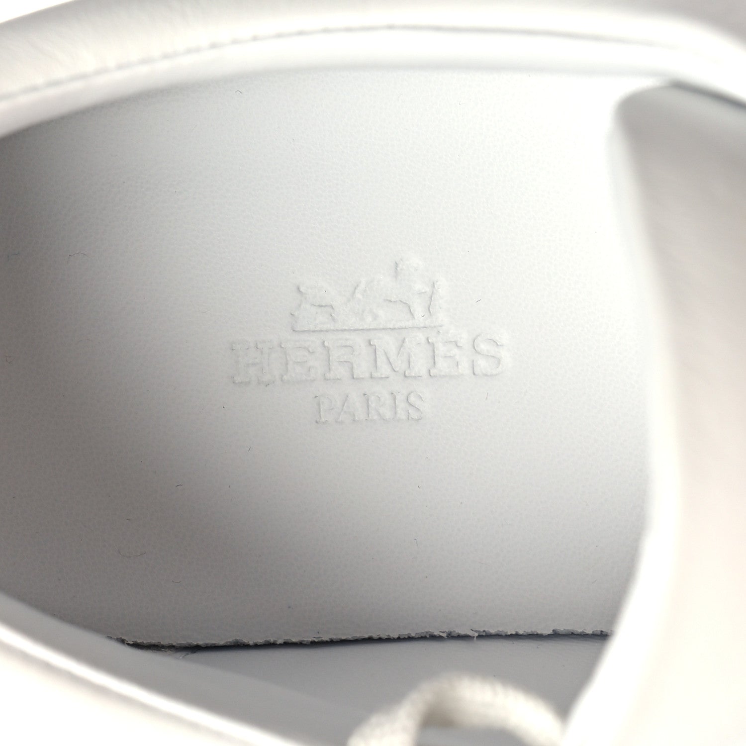Hermes Calfskin Womens Happy Sneakers 37 White 8 of 9