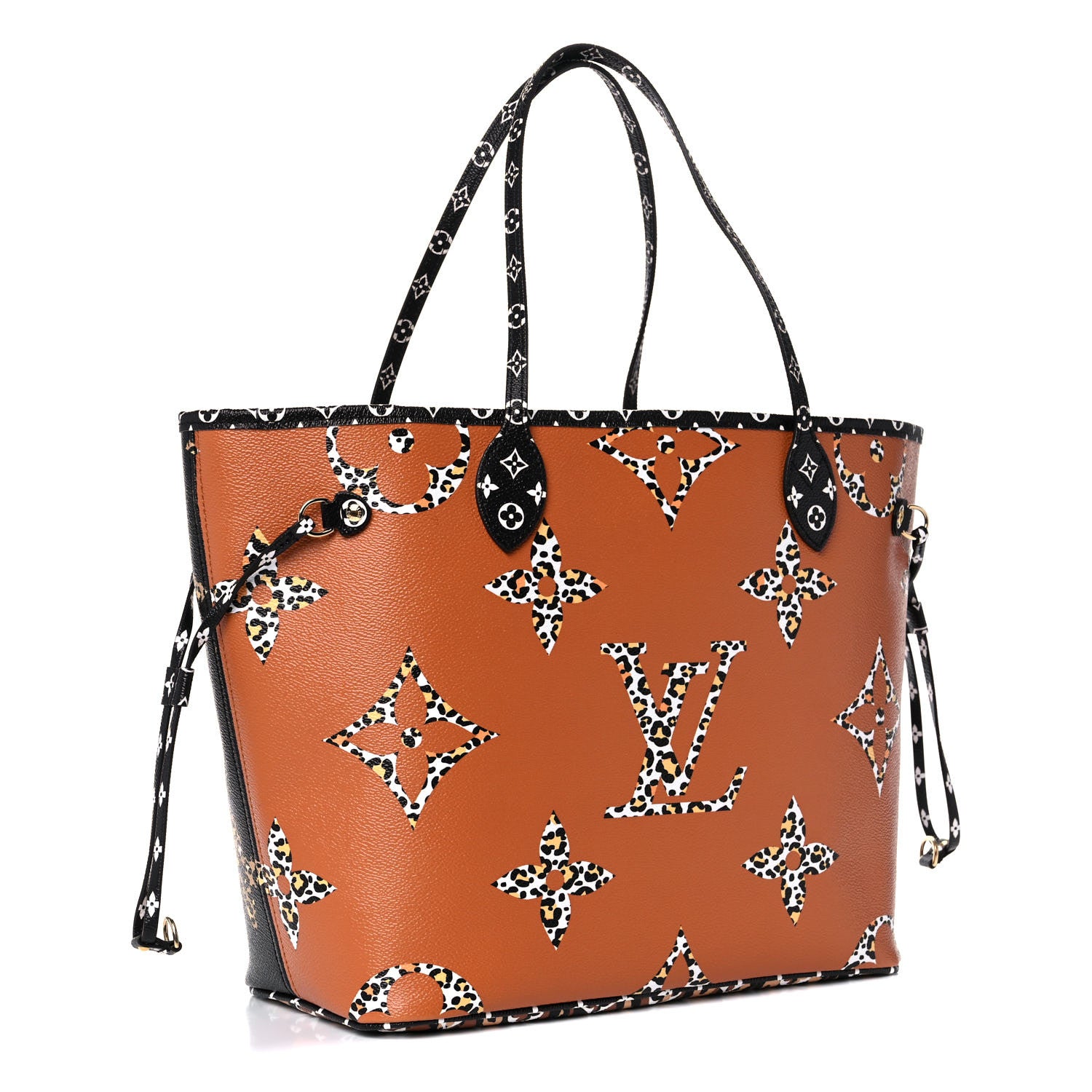 Louis Vuitton Monogram Giant Jungle Neverfull MM Black 3 of 9