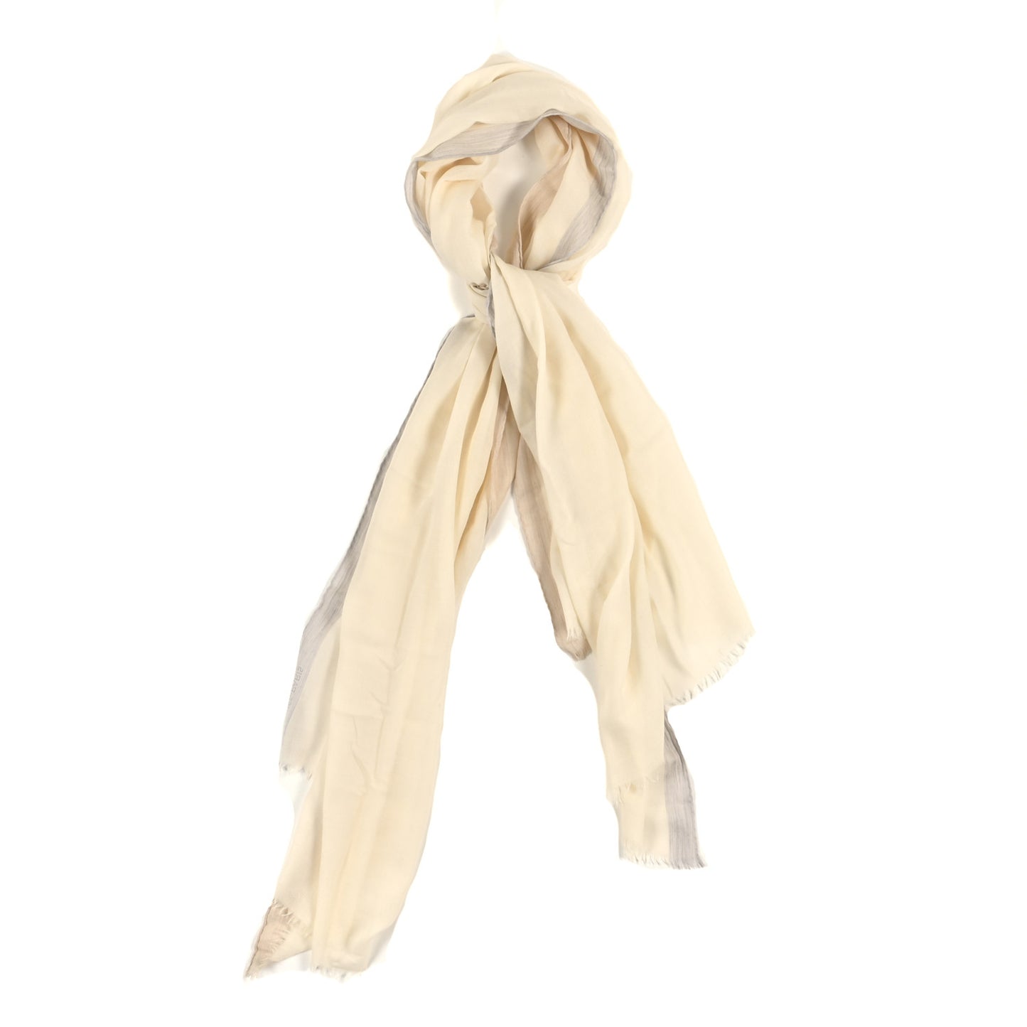 Cashmere Fringe Stole Ivory
