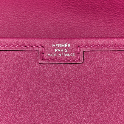 Hermes Swift Jige Duo Clutch Rose Pourpre Indigo 7 of 8